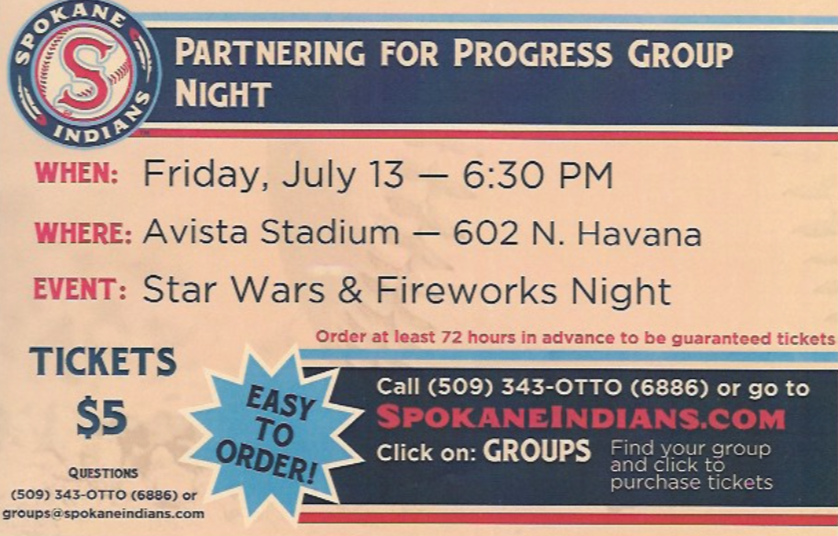 P4P Group NightSpokane Indians Baseball