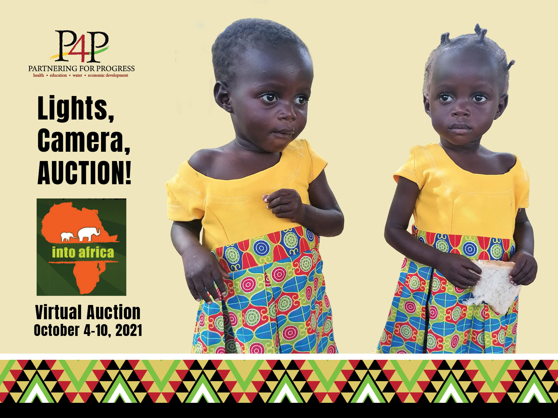 Silent online auction: Starts at 9:00am, October 4 and ends at 5:00pm, October 10Live streaming auction: October 7, 7:00pm – 8:00pm: Live streaming auction