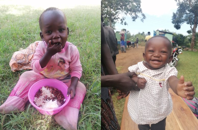 Baby Brian (left) and Baby Faith (right) are well enough to graduate from the Power of Milk nutrition program, thanks to YOUR support!